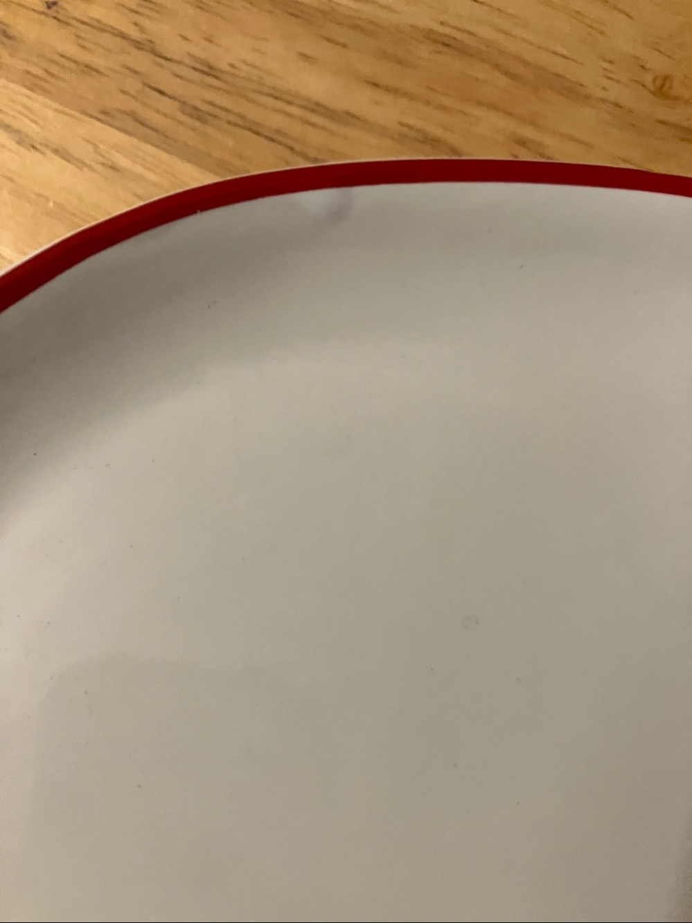 Westwood Campbell's Ceramic Serving Platter - White with Red Trim - Picture 7 of 10